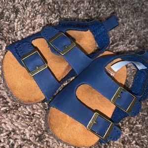 Blue baby sandals